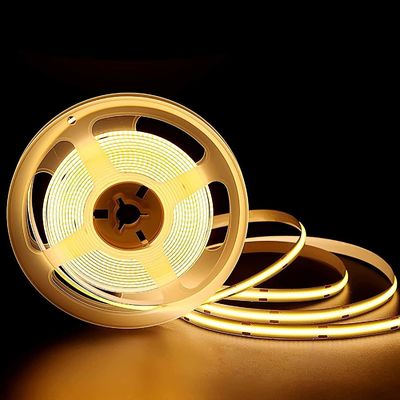 Ra90 DC 480 LED Chips Cob Led Rgb Flexible llevó la tira 24v 3000k