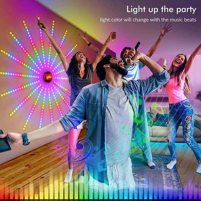 Luz de la música de Smart LED del fuego artificial de la sincronización de la música