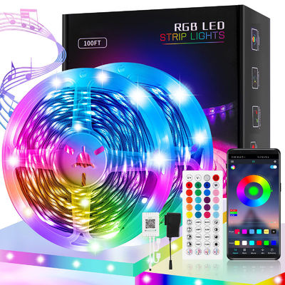 Luz de neón flexible llevada reactiva de la sincronización 5050 de la música de luces de la música controlada sana elegante