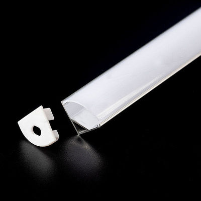 1616 luz de aluminio del gabinete del canal de la forma de V de aluminio del perfil 110lm de IP20 LED
