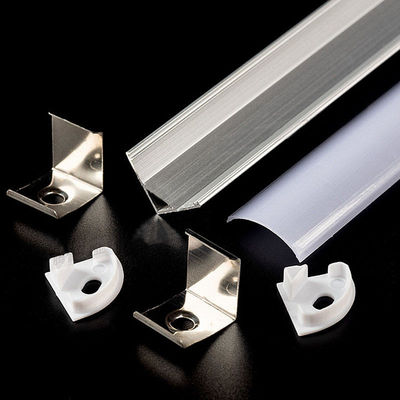 1616 luz de aluminio del gabinete del canal de la forma de V de aluminio del perfil 110lm de IP20 LED