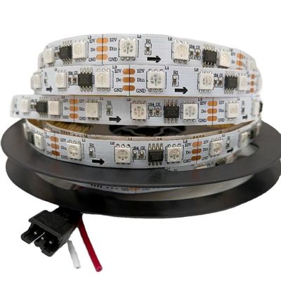 Luz direccionable 24V Aclorol 5050 programables de la tira flexible LED de WS2811 Digitaces LED