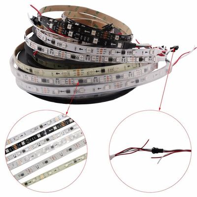 Luz direccionable 24V Aclorol 5050 programables de la tira flexible LED de WS2811 Digitaces LED