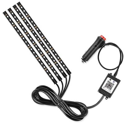 SMD 5050 RGB modificó la luz de la atmósfera de la decoración interior del coche de la lámpara LED de las luces del coche