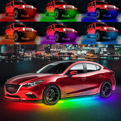 Prenda impermeable de persecución ideal de Underglow Kit Neon Lights los 50cm el 120cm del coche del color
