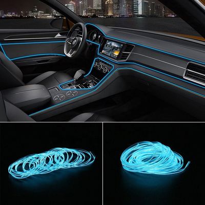 3M modificó el coche enciende la línea ligera fría del EL con la consola LED Ligh ambiente del tablero de instrumentos del USB DIY T