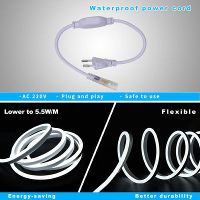 tira de neón ligera de neón Luces Rubber Cuttable Strip flexible del silicón de 220V RGB LED