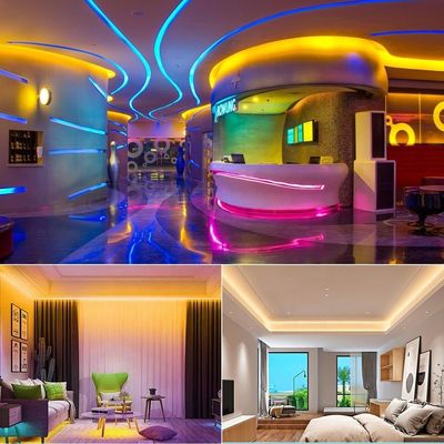 tira de neón ligera de neón Luces Rubber Cuttable Strip flexible del silicón de 220V RGB LED
