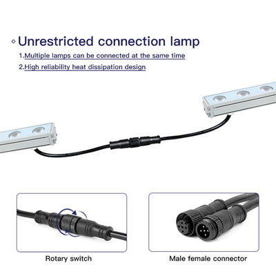 DC24V IP65 24W LED DMX que enciende luces de la Navidad programables del RGB RGBW Rgb