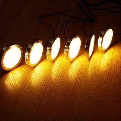 Luz DC12V 2.5W de la pared de interiores del gabinete de las luces LED del LED Puck Under Kitchen Cabinet