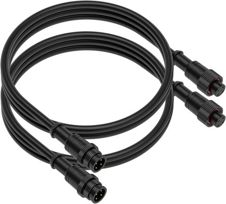 Pin eléctrico cifrado A accesorio impermeable 4 del cable de extensión LED M12 Cirlular 3 del alambre