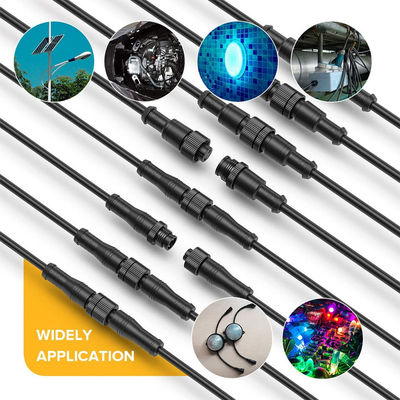 Pin eléctrico cifrado A accesorio impermeable 4 del cable de extensión LED M12 Cirlular 3 del alambre
