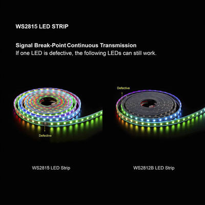 Ws2815 Digitaces Rgb llevó la tira que los datos direccionables individuales de Daul señalan 60 pixeles del LED 144