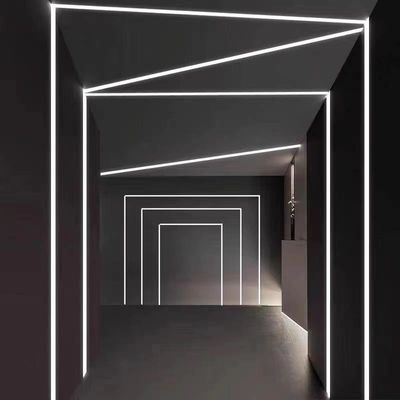 La luz del LED pela el canal de aluminio con perfil de aluminio llevado yeso ahuecado cubierta del yeso de la mampostería seca de la PC