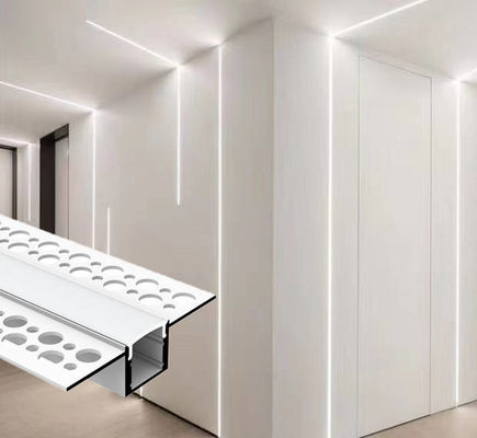 La luz del LED pela el canal de aluminio con perfil de aluminio llevado yeso ahuecado cubierta del yeso de la mampostería seca de la PC