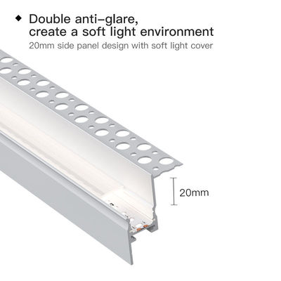 Lavadora de aluminio ahuecada moderna de la pared del techo LED de la luz del canal del LED que enciende la luz de tira de los 9.5W/M Aluminum Profile Linear