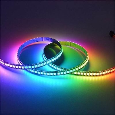 60 el pixel Rgb direccionable del 144Leds/M Magic 5V 12V llevó la luz de tira llevada Fi elegante de los Wi 10m de la tira los 5m