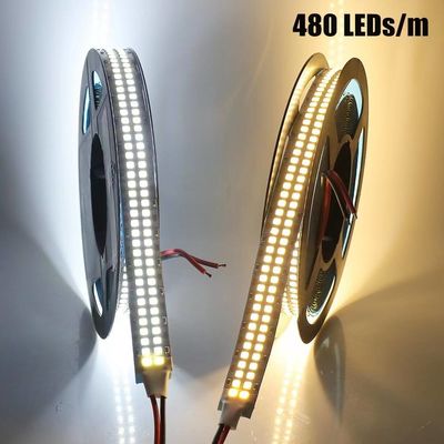 prenda impermeable llevada flexible Bendable llevada los 5m del perfil 16m m de la luz de tira de 12v 3528 Rgb
