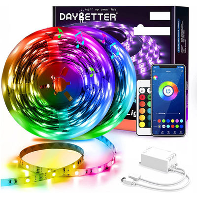 los 60Leds/M 5050 telecontrol del control del App de las luces de tira del Rgb Smart LED los 5m 10m 15m para el dormitorio