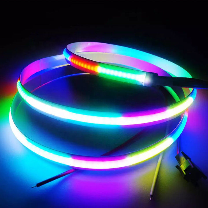MAZORCA flexible de Chip On FPC el 18w/M Music Sync Smart RGBIC LED del APP de la luz elegante mágica de la música del control