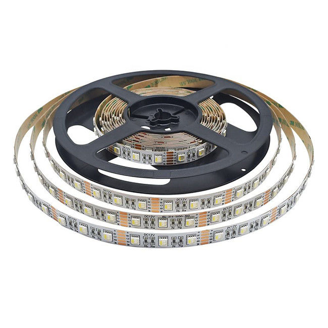 24V SMD 5050 Rgbw llevó la tira 4 en las luces de 1 tira los 5m impermeables ligeras blancas calientes para al aire libre