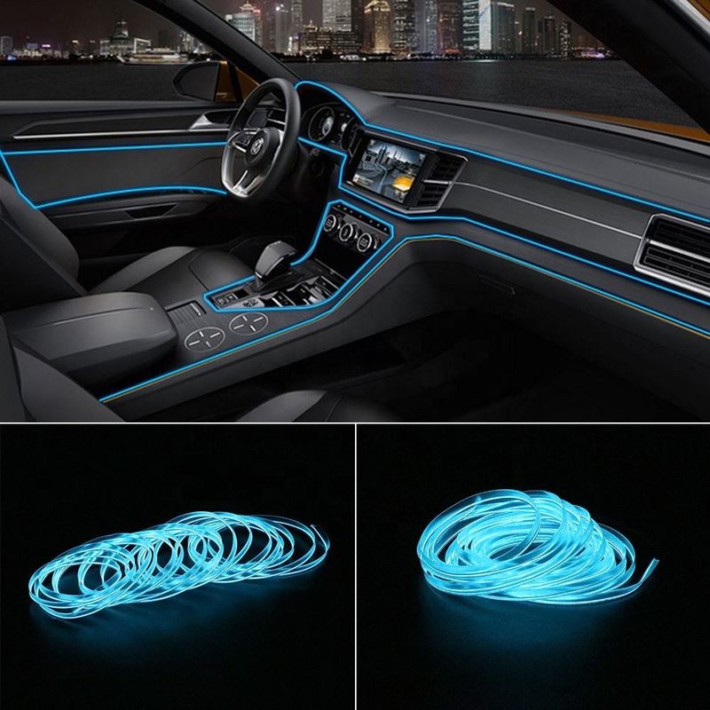 3M modificó el coche enciende la línea ligera fría del EL con la consola LED Ligh ambiente del tablero de instrumentos del USB DIY T