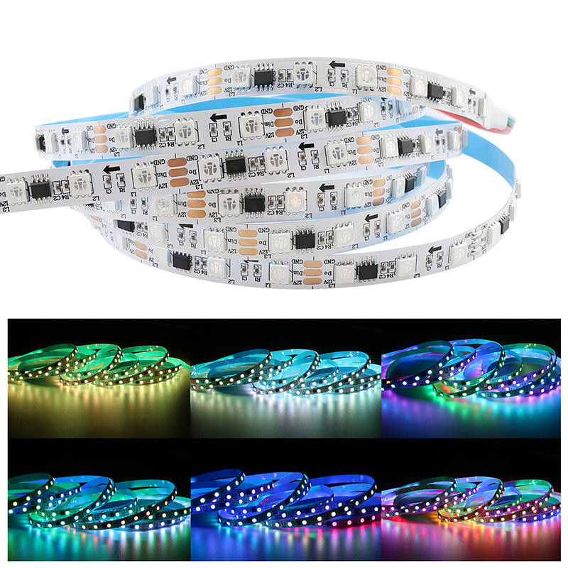 Color ideal elegante flexible de la tira WS2811IC de SK6812 5050 LED que persigue luces de tira llevadas