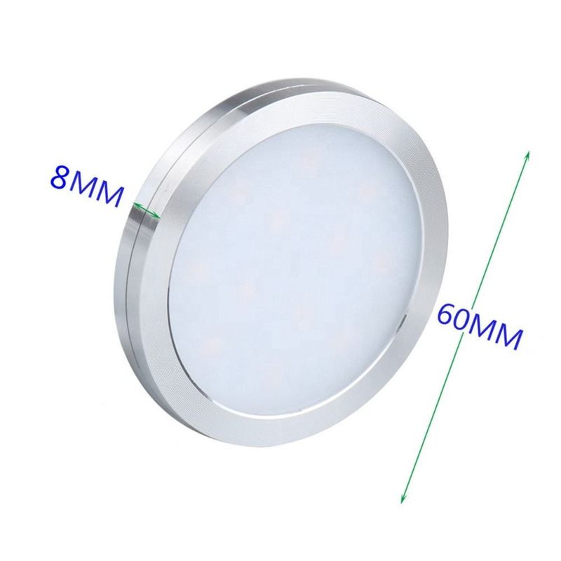 Luz DC12V 2.5W de la pared de interiores del gabinete de las luces LED del LED Puck Under Kitchen Cabinet