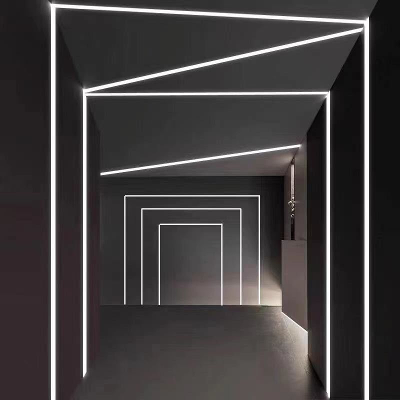 La luz del LED pela el canal de aluminio con perfil de aluminio llevado yeso ahuecado cubierta del yeso de la mampostería seca de la PC