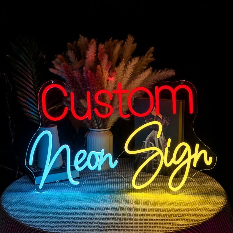 Cumpleaños ligero de neón de encargo del LED el feliz llevó las letras ligeras de la muestra para la decoración casera del partido