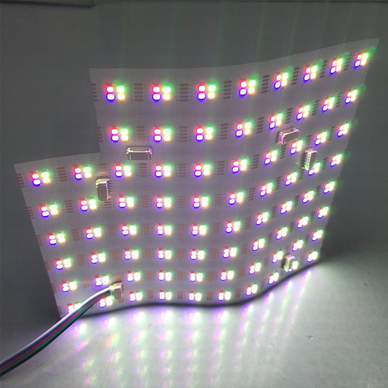 Dc24v Rgbw suavemente llevó la hoja flexible llevada tablero flexible suave del contraluz del panel de la hoja 1152leds Smd2835 35w del panel