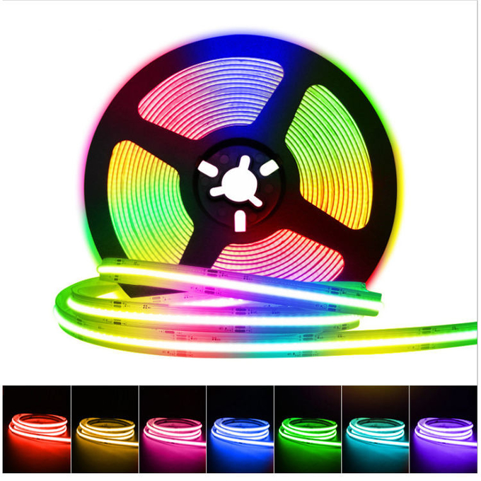 La MAZORCA a todo color ideal elegante de las luces de tira de DC12V 24V 10m m LED RGBW RGB llevó la tira 0